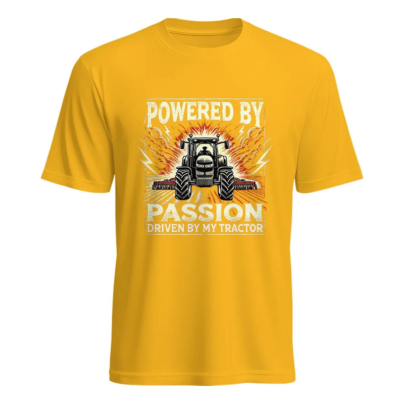 Image of Powered By Passion Driven By My Tractor 4 - Unisex Heavy Cotton Tee