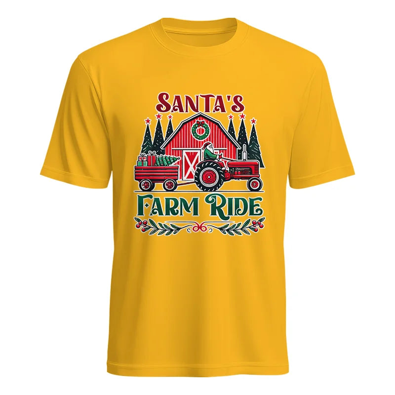 Santa's Farm Ride 1 - Unisex Heavy Cotton Tee