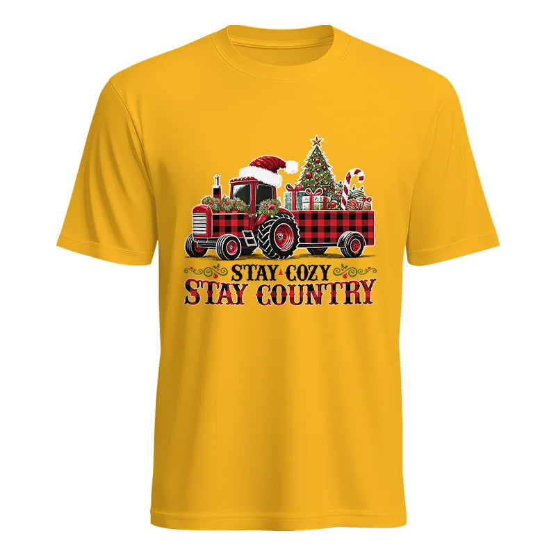 Image of Stay Cozy Stay Country - Unisex Heavy Cotton Tee