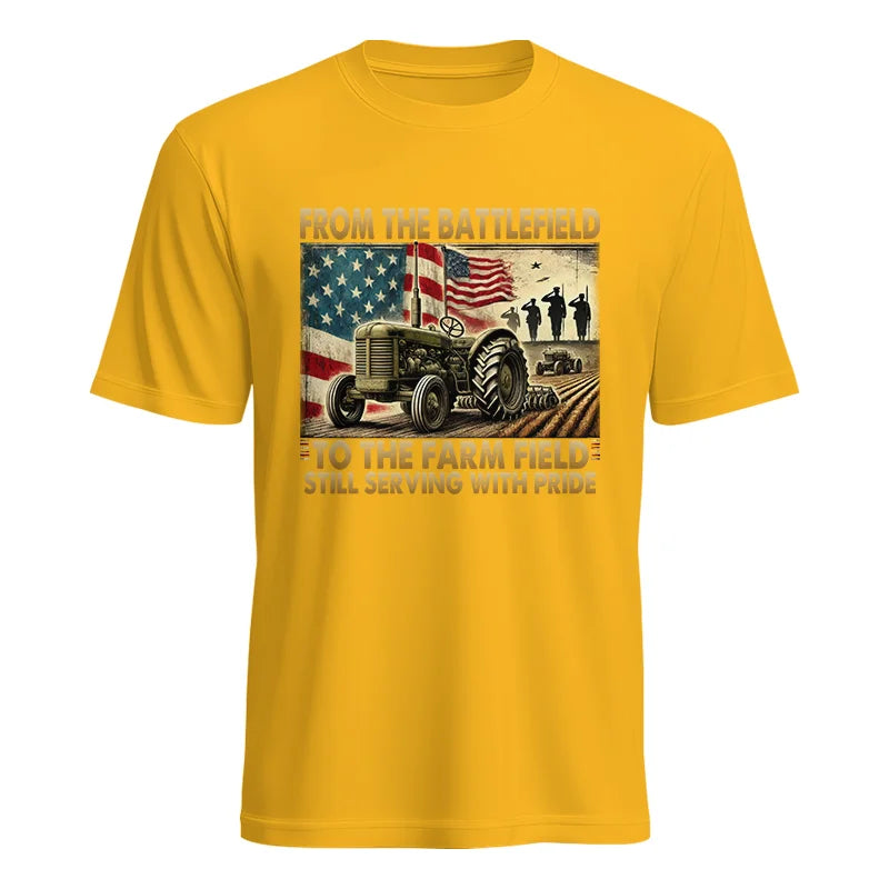 Image of Veteran Farmer From The Battlefield To The Farm Field 1 - Unisex Heavy Cotton Tee