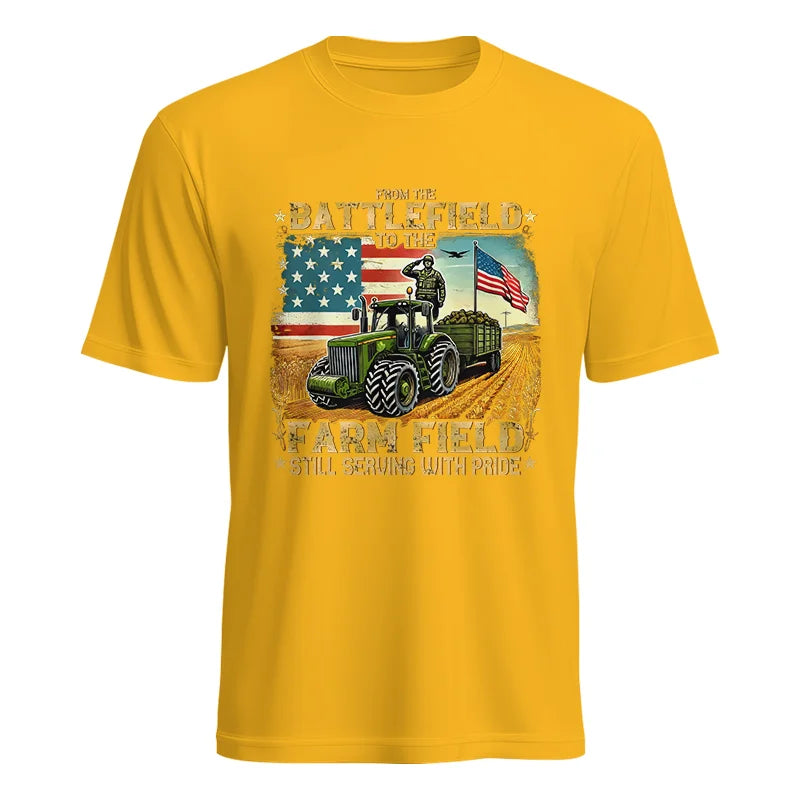 Veteran Farmer From The Battlefield To The Farm Field 2 - Unisex Heavy Cotton Tee