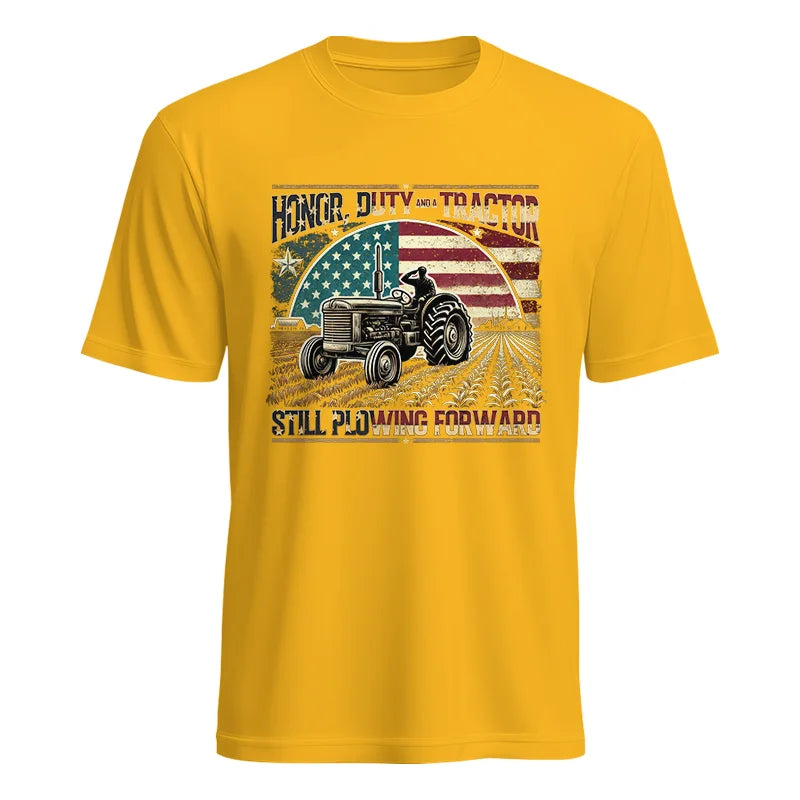 Image of Veteran Farmer Honor Duty And A Tractor 1 - Unisex Heavy Cotton Tee