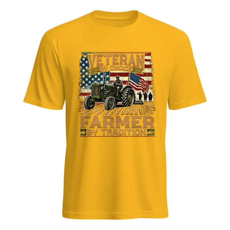 Veteran Farmer Veteran By Choice_Farmer By Tradition - Unisex Heavy Cotton Tee