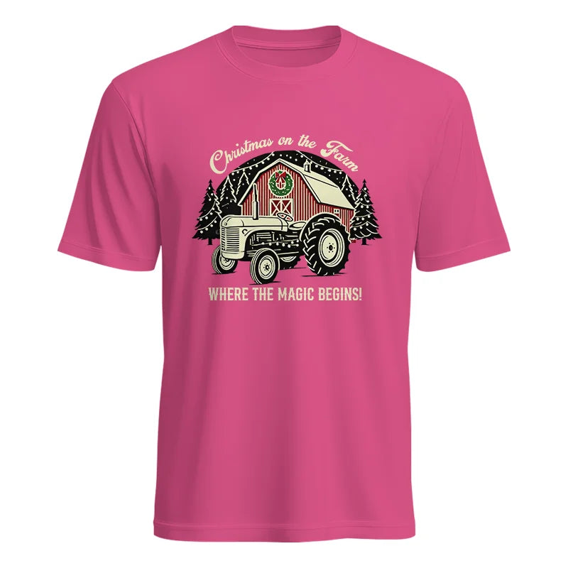 Christmas on the Farm Where the Magic Begins! 3 - Unisex Heavy Cotton Tee