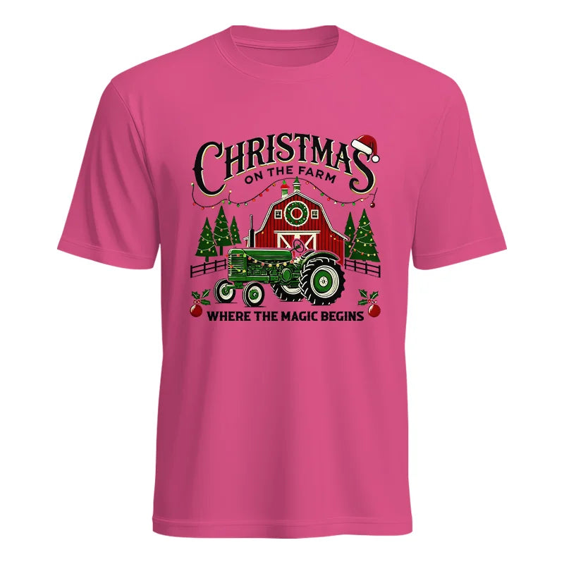 Christmas on the Farm Where the Magic Begins! 5 - Unisex Heavy Cotton Tee