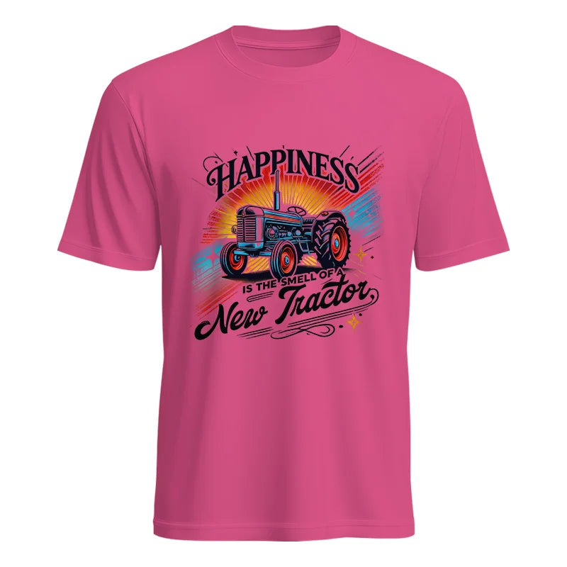 Happiness Is The Smell Of A New Tractor - Unisex Heavy Cotton Tee