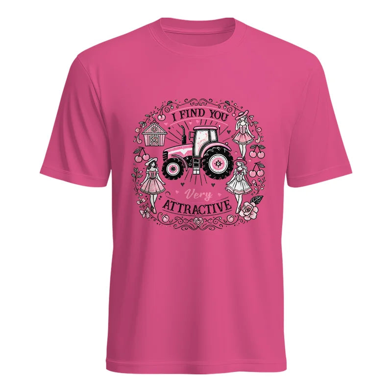 I Find You Very Attractive Pink Cherry - Unisex Heavy Cotton Tee