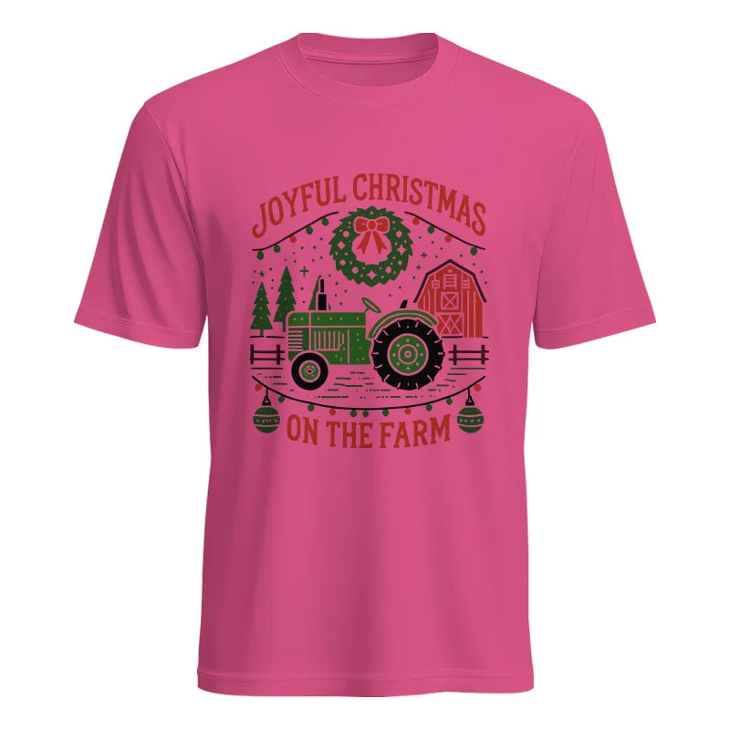 Image of Joyful Christmas On The Farm 3 - Unisex Heavy Cotton Tee