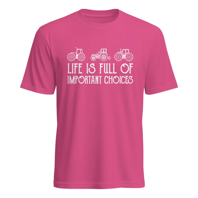 Image of Life Is Full Of Important Choices 7 - Unisex Heavy Cotton Tee