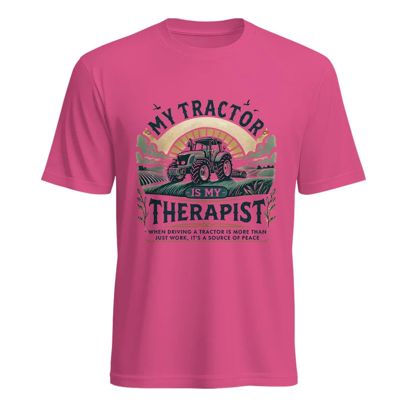 Image of My Tractor Is My Therapist - Unisex Heavy Cotton Tee