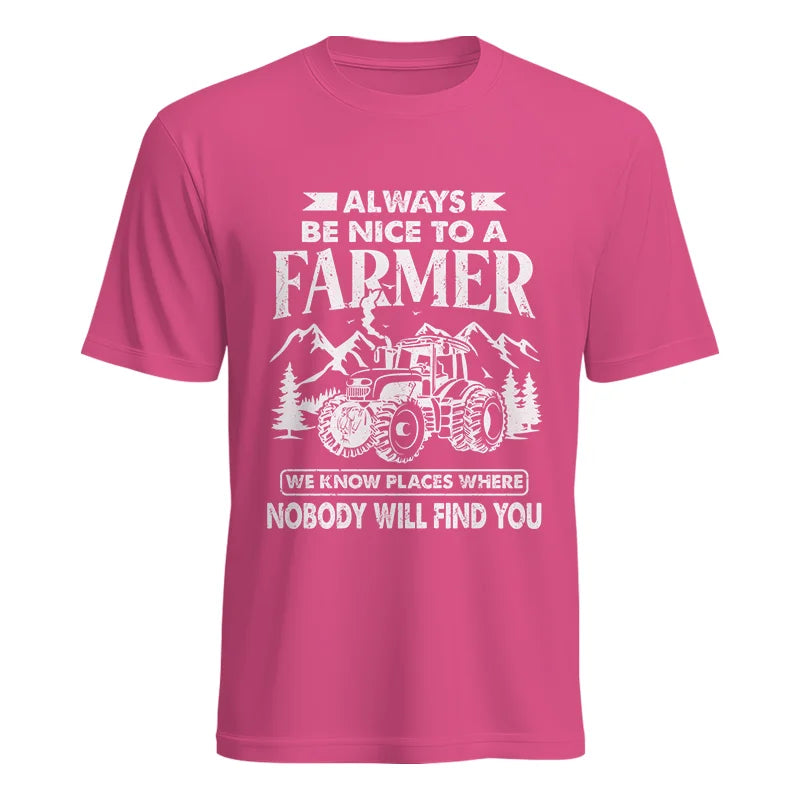 Image of Nice Farmer Funny Tractor Rancher Farming - Unisex Heavy Cotton Tee