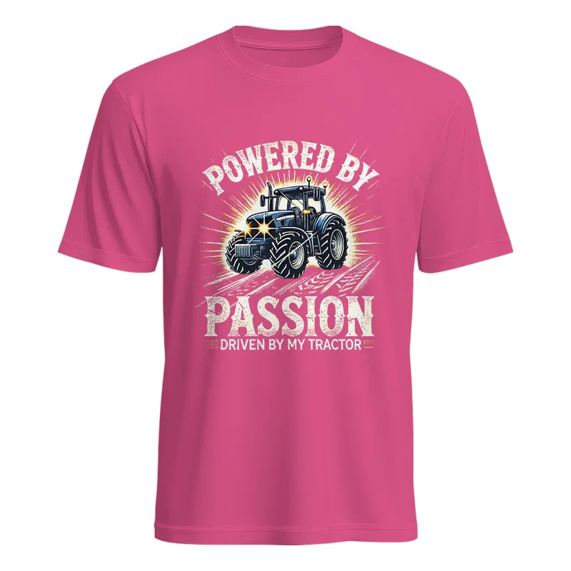 Image of Powered By Passion Driven By My Tractor - Unisex Heavy Cotton Tee