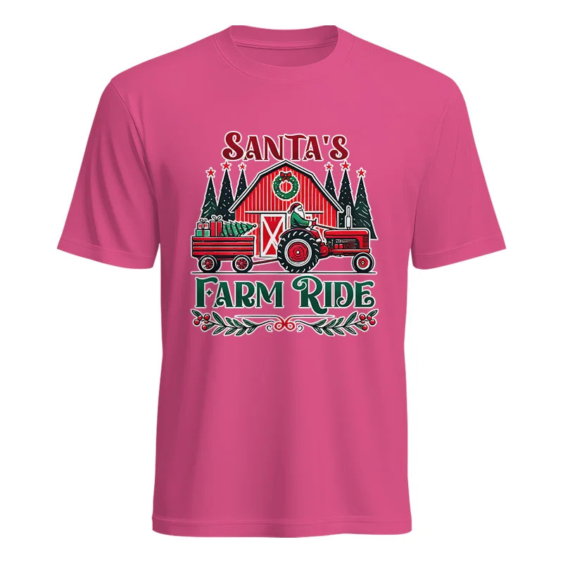 Image of Santa's Farm Ride 1 - Unisex Heavy Cotton Tee