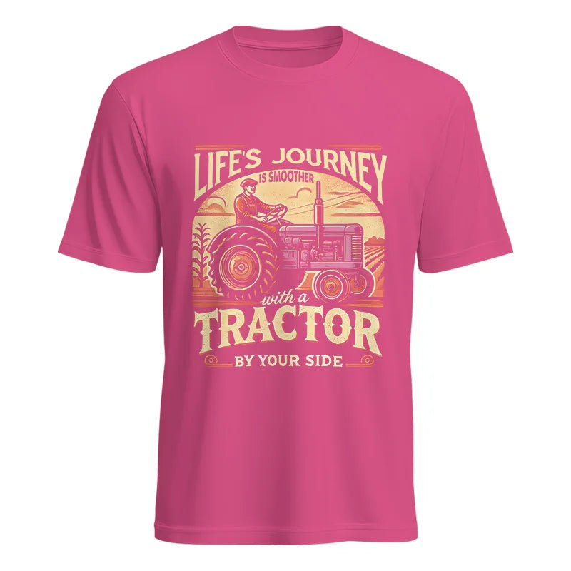 Image of Smoother With A Tractor By Your Side - Unisex Heavy Cotton Tee