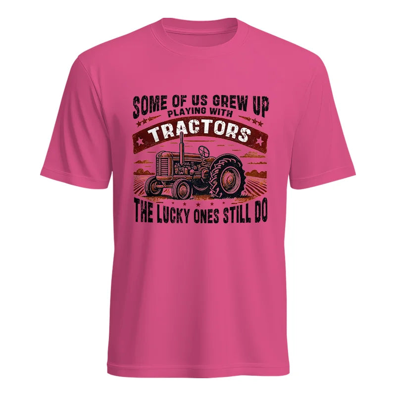 Some Of Us Grew Up Playing With Tractors 2 - Unisex Heavy Cotton Tee