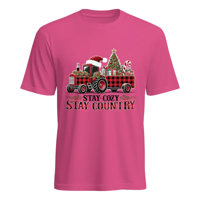 Image of Stay Cozy Stay Country - Unisex Heavy Cotton Tee