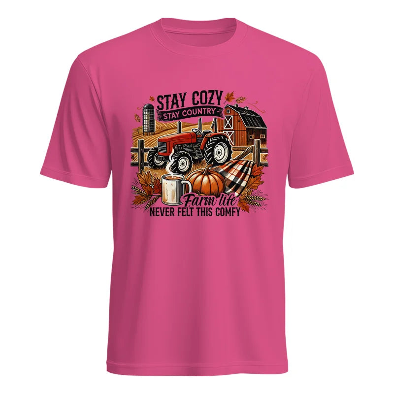 Stay Cozy_Stay Country_Farm Life Never Felt This Comfy - Unisex Heavy Cotton Tee