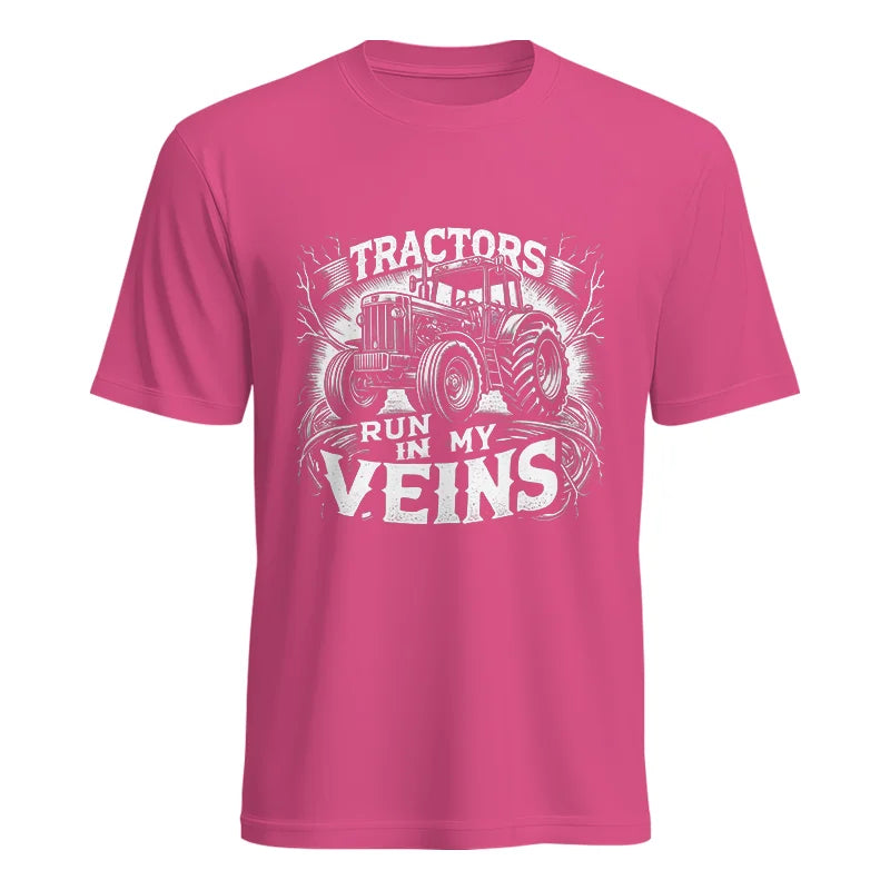 Image of Tractors Run In My Veins - Unisex Heavy Cotton Tee