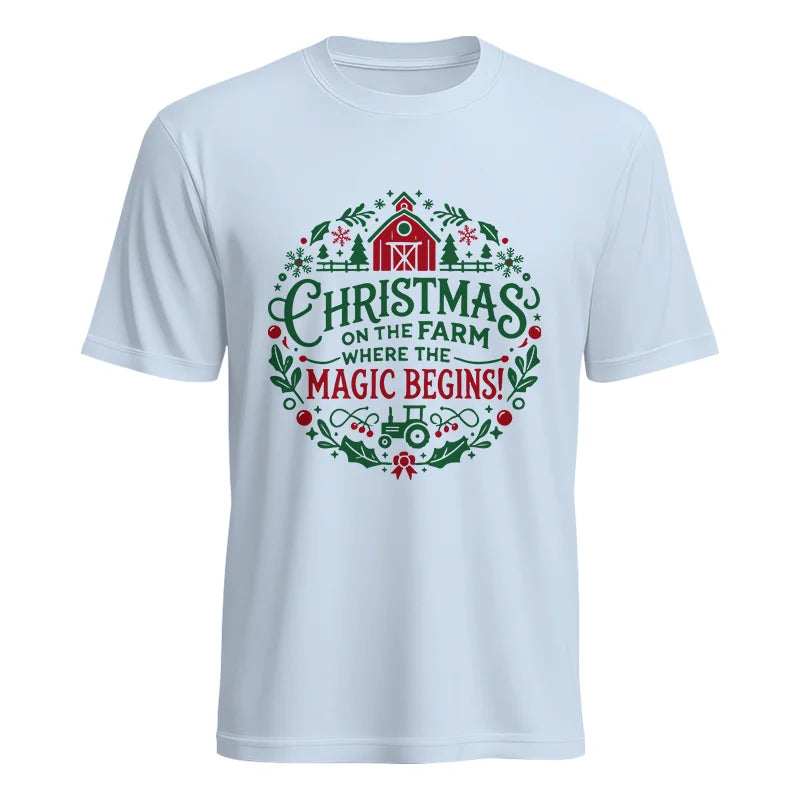 Christmas on the Farm Where the Magic Begins! 2 - Unisex Heavy Cotton Tee