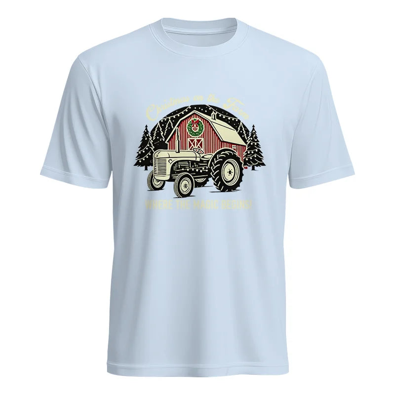 Christmas on the Farm Where the Magic Begins! 3 - Unisex Heavy Cotton Tee