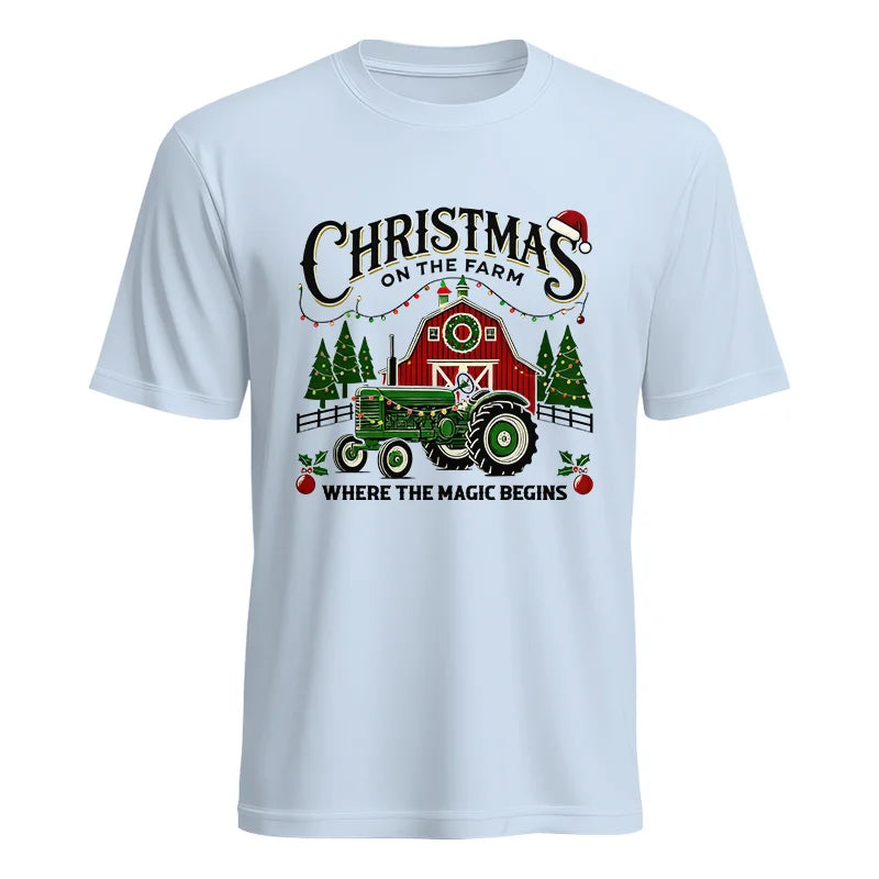 Image of Christmas on the Farm Where the Magic Begins! 5 - Unisex Heavy Cotton Tee