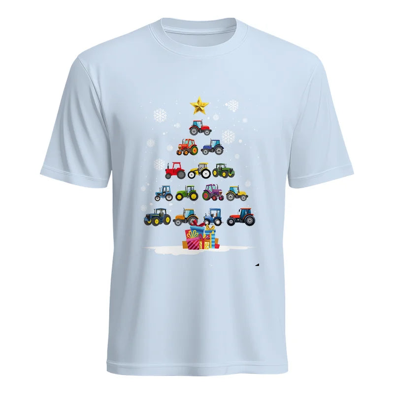 Christmas Tractor Tree - Unisex Heavy Cotton Tee