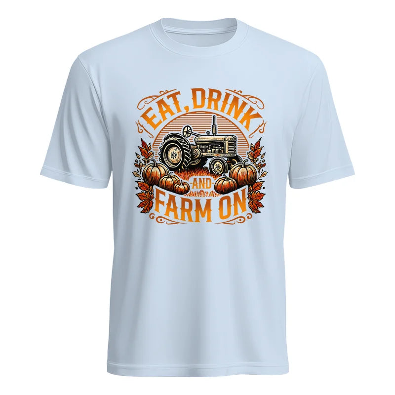 Image of Eat Drink and Farm On 2 - Unisex Heavy Cotton Tee