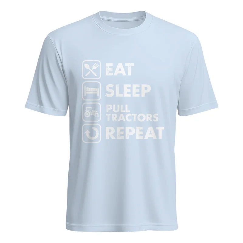 Eat Sleep Pull Tractors Repeat - Unisex Heavy Cotton Tee