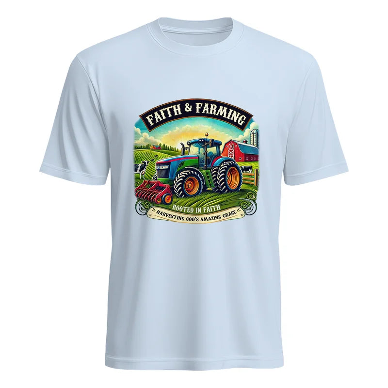 Image of Faith And Farming 2 - Unisex Heavy Cotton Tee