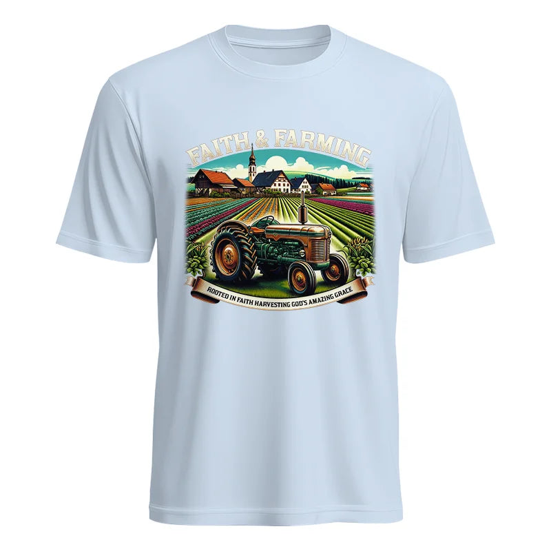 Image of Faith And Farming 4 - Unisex Heavy Cotton Tee