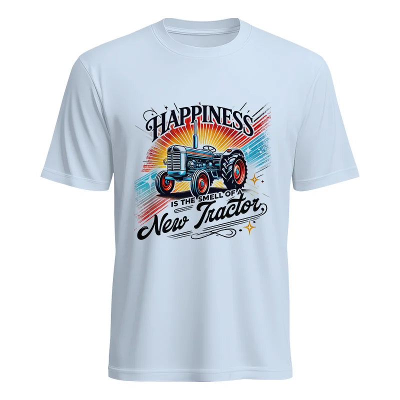 Happiness Is The Smell Of A New Tractor - Unisex Heavy Cotton Tee