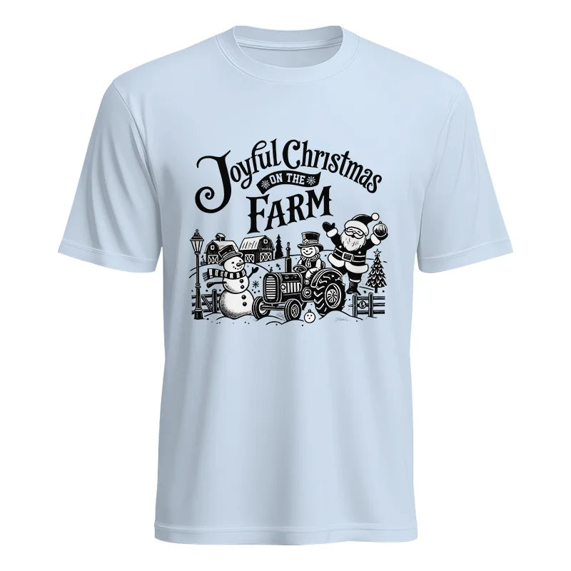 Image of Joyful Christmas On The Farm 1 - Unisex Heavy Cotton Tee