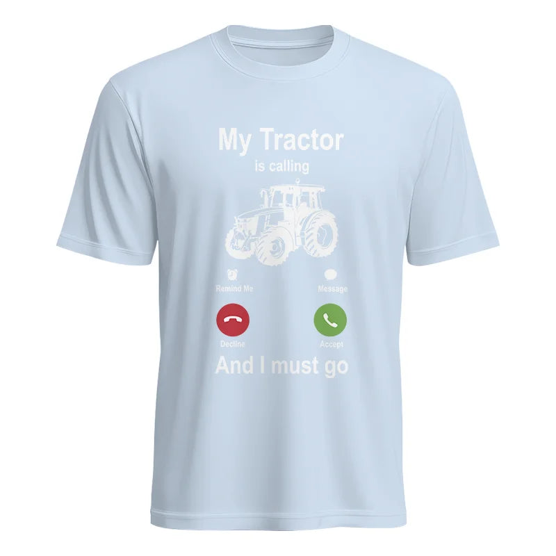 My Tractor Is Calling - Unisex Heavy Cotton Tee