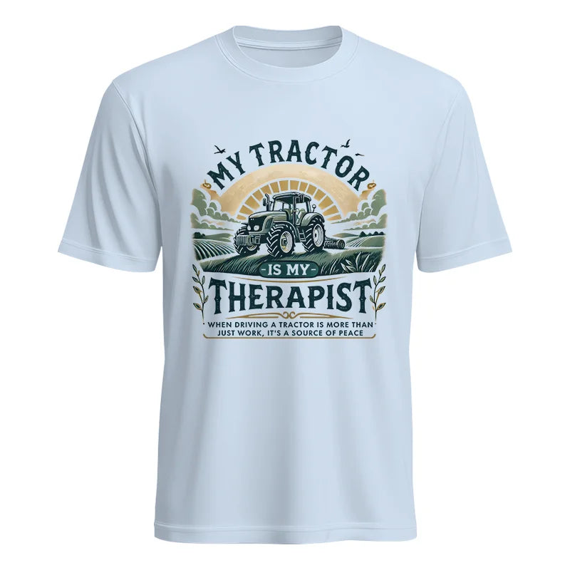 Image of My Tractor Is My Therapist - Unisex Heavy Cotton Tee