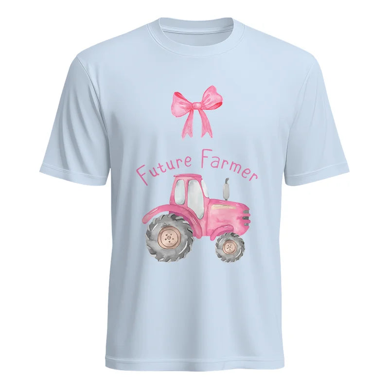 Pink Tractor For Future Farmer - Unisex Heavy Cotton Tee