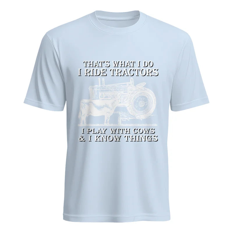 That's What I Do I Ride Tractors - Unisex Heavy Cotton Tee