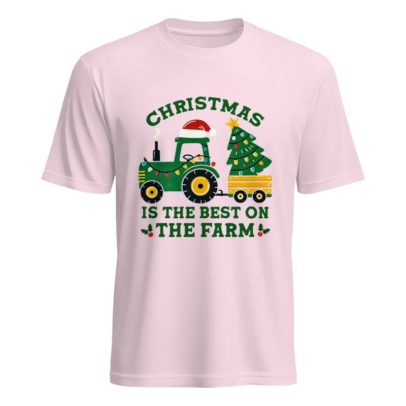 Christmas Is The Best On The Farm - Unisex Heavy Cotton Tee