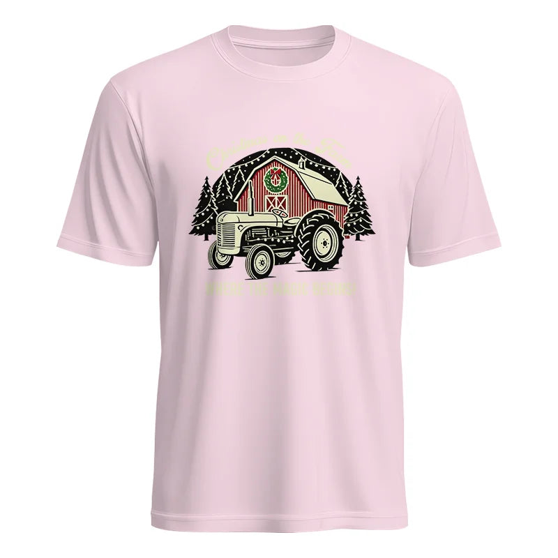 Image of Christmas on the Farm Where the Magic Begins! 3 - Unisex Heavy Cotton Tee