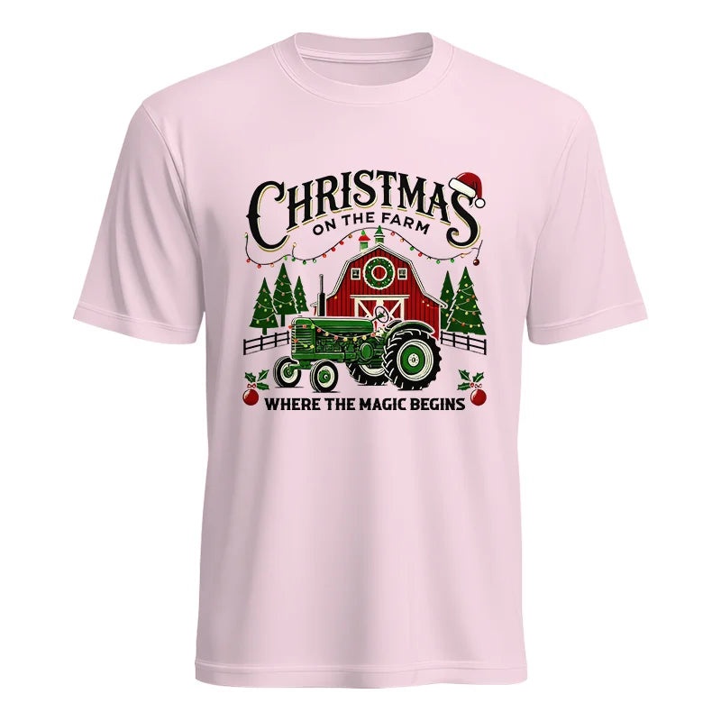 Christmas on the Farm Where the Magic Begins! 5 - Unisex Heavy Cotton Tee