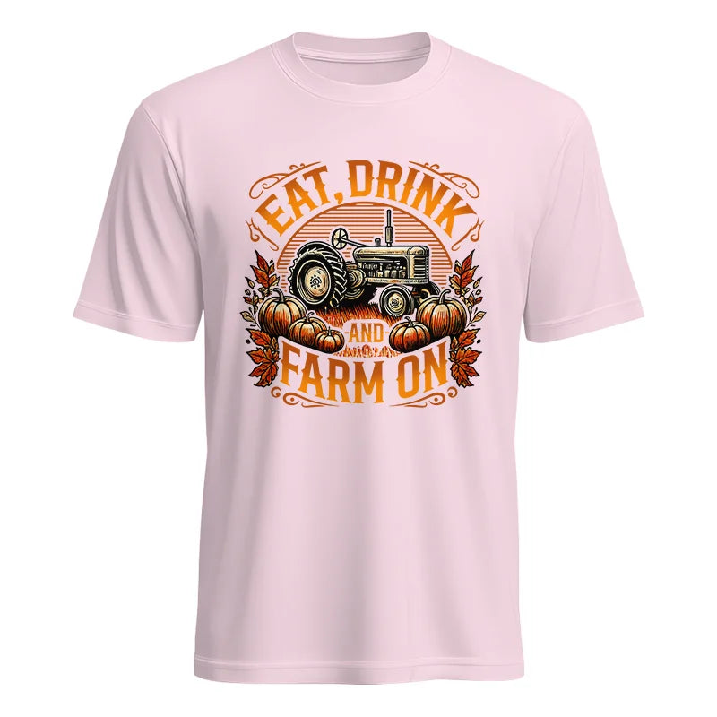 Eat Drink and Farm On 2 - Unisex Heavy Cotton Tee