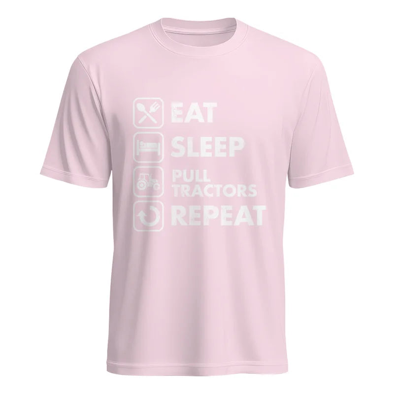 Image of Eat Sleep Pull Tractors Repeat - Unisex Heavy Cotton Tee