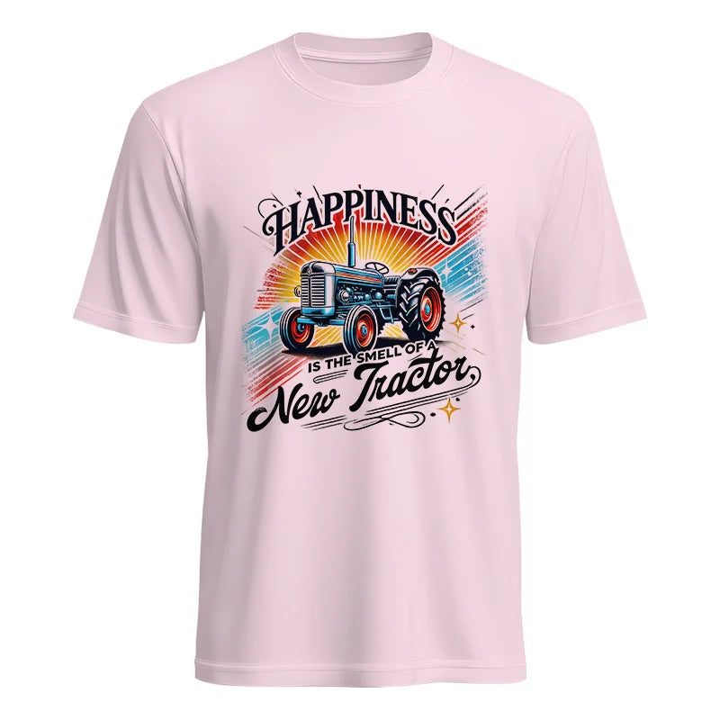 Happiness Is The Smell Of A New Tractor - Unisex Heavy Cotton Tee