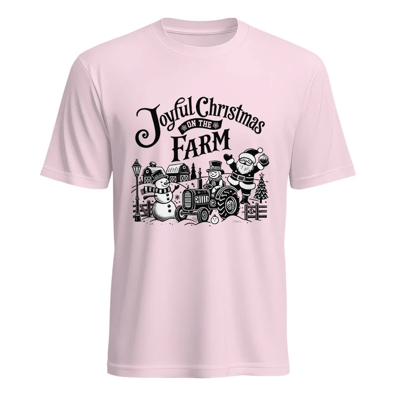 Image of Joyful Christmas On The Farm 1 - Unisex Heavy Cotton Tee