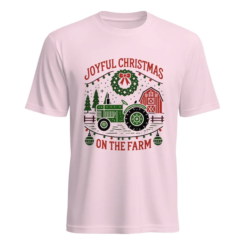 Image of Joyful Christmas On The Farm 3 - Unisex Heavy Cotton Tee