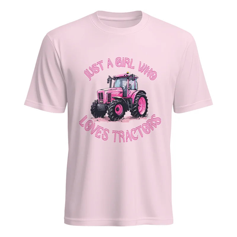 Image of Just A Girl Who Loves Tractors 1 - Unisex Heavy Cotton Tee