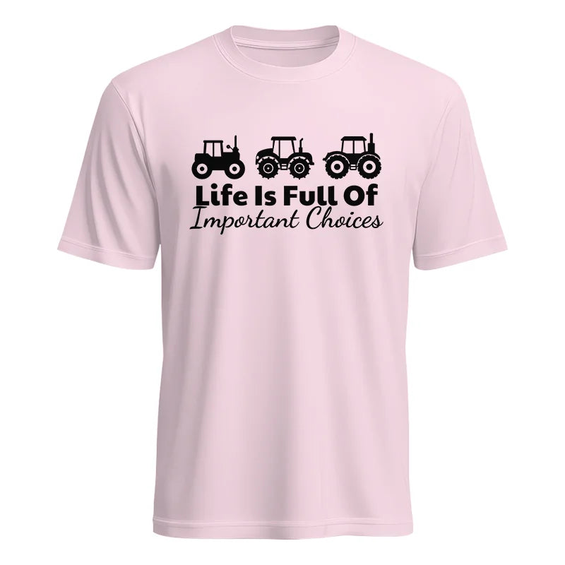 Life Is Full Of Important Choices 19 - Unisex Heavy Cotton Tee