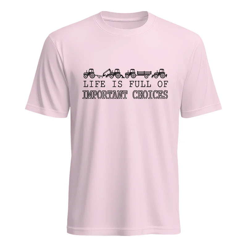 Life Is Full Of Important Choices 29 - Unisex Heavy Cotton Tee