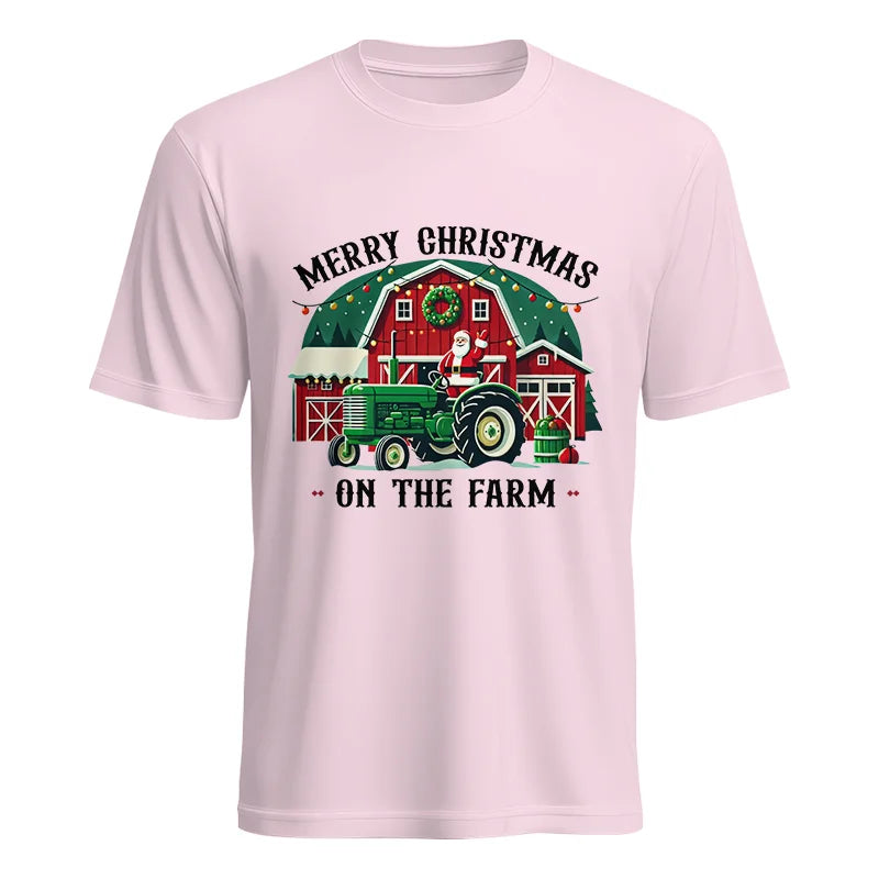 Merry Christmas On The Farm 1 - Unisex Heavy Cotton Tee