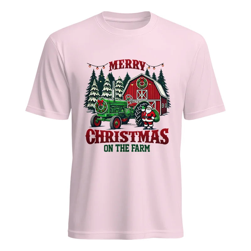 Merry Christmas On The Farm 3 - Unisex Heavy Cotton Tee