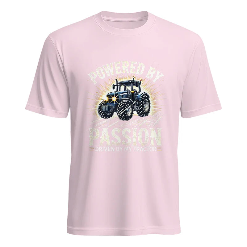 Image of Powered By Passion Driven By My Tractor - Unisex Heavy Cotton Tee